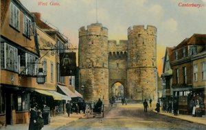 West Gate, Canterbury, slutten av det 19.-begynnelsen av det 20. århundre. av Unbekannt