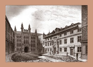 West View of Guildhall Chapel og Blackwell Hall, 1886 av Unbekannt