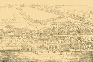 Whitehall, fra elven, 1881. av Unbekannt