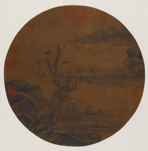 Villgås på vei ned til en sandbanke, muligens Ming-dynastiet, 1368-1644. av Unbekannt