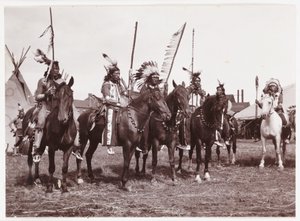Wild West-show, ca 1905 av Unbekannt