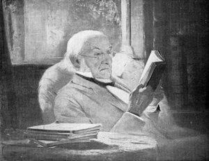 William Ewart Gladstone, statsmann og statsminister i det britiske liberale partiet, sent på 1800-tallet av Unbekannt