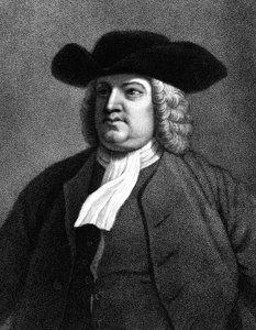 William Penn, engelsk medlem av Society of Friends, populært kjent som Quakers, 1837 av Unbekannt