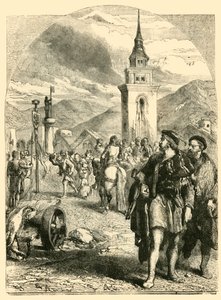 William Tell på markedsplassen i Altdorf, 1890. av Unbekannt