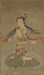 Willow-gren Guanyin, Ming-dynastiet, 1600-tallet. av Unbekannt
