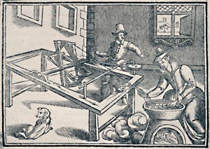 Winding Off Silk, c1600, 1903 av Unbekannt