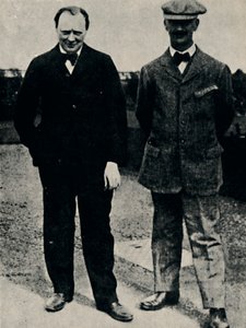 Winston Churchill og George Lambert, 1912, 1945. av Unbekannt