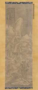 Vinterlandskap, Ming- eller Qing-dynastiet, 1500-1600-tallet. av Unbekannt