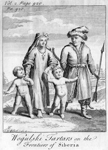 Wokulski-tatarer på Sibirs grenser, c1740 av Unbekannt