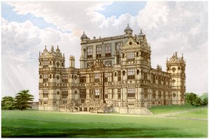 Wollaton Hall, Nottingham, Nottinghamshire, hjemmet til Lord Middleton, c1880 av Unbekannt