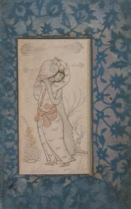 Kvinne som bærer en vase, 1600-tallet. av Unbekannt