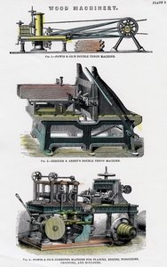 Tremaskineri, 1800-tallet av Unbekannt