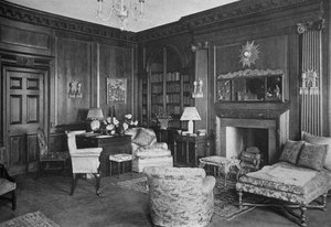 Treverk fra et gammelt engelsk rom i biblioteket, huset til frøken Anne Morgan, New York City, 1924. av Unbekannt