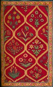 Ullteppe. Indian Royal Factory of Lahore, 1600-tallet, 1903 av Unbekannt