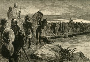 Xerxes Crossing The Hellespont, 1890. av Unbekannt