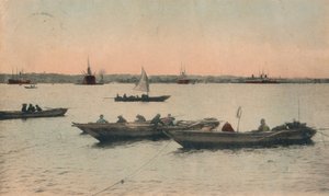 Yokohama havn, Japan, c1918 av Unbekannt