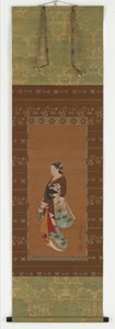 Yujo stående, Edo-periode, 1700-1900-tallet. av Unbekannt