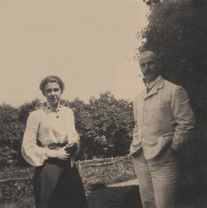 Yuri Alexandrovich Olsufyev 1878-1938 med sin kone Sophia Vladimirovna, 1900-tallet av Unbekannt