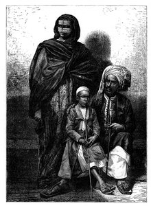 Zanzibar arabisk familie, c1890 av Unbekannt