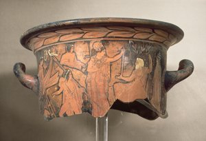 Svartfigur krater, 4. århundre f.Kr. (fragment) av Unbekannt Unbekannt