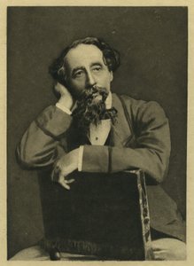 Charles Dickens, portrett etter fotografi av Herbert Watkins (f.1828) (mezzotint) av Unbekannt Unbekannt