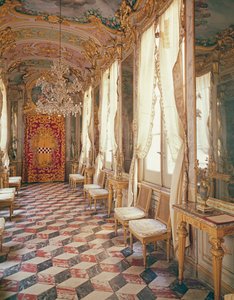 Gallery of Mirrors med fresker av Lorenzo de Ferrari, Palazzo Spinola, Genova, Italia av Unbekannt Unbekannt