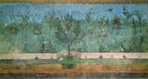 Hagemalerier fra den såkalte Villa of Livia, Primaporta, Roma, ca.20 f.Kr av Unbekannt Unbekannt