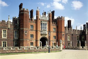 Hampton Court Palace våren 14 og 1520 (H5996) av Unbekannt Unbekannt