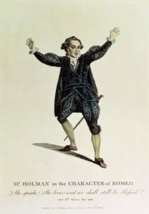 Mr Holman i Character of Romeo, pub. 1784 av Unbekannt Unbekannt
