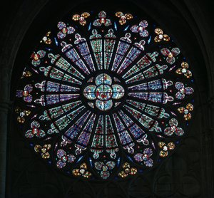 North Rose Window, 1300-tallet av Unbekannt Unbekannt