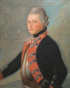 Offiser for det hessiske regiment Erb Prinz, 1776