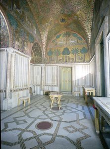 Sala di Ruggero av arabiske og bysantinske håndverkere, Palazzo dei Normanni, Palermo, Italia av Unbekannt Unbekannt