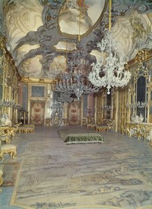 Salongen til Palazzo Gangi, Palermo, bygget ca 1650 av Unbekannt Unbekannt