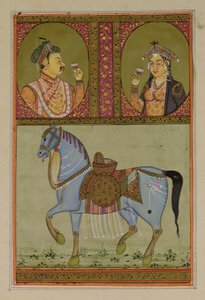 Shah Jahan (1592-1666) og Muntaz Mahal, hans kone (d.1629), Mughal av Unbekannt Unbekannt