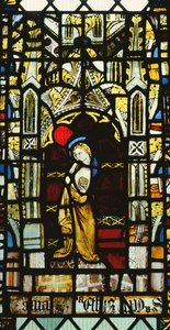 St.John from a Crucifixion window, britisk, 1400-tallet av Unbekannt Unbekannt