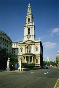 St. Mary-le-Strand, London av Unbekannt Unbekannt