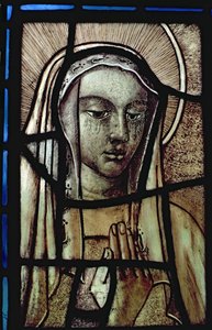 The Head of the Virgin Mary, restaurert, britisk, 1200-tallet av Unbekannt Unbekannt