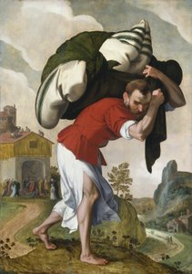 The Healing of the Paralytic, 1560-90 (olje på trepanel) av Unbekannt Unbekannt