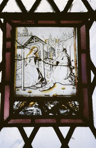 Den hellige familie og hyrdenes tilbedelse, 1400-tallet av Unbekannt Unbekannt