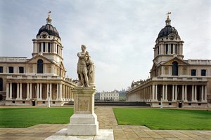 The Old Royal Naval College bygget av Sir Christopher Wren (1632-1723) Greenwich, London, Storbritannia av Unbekannt Unbekannt