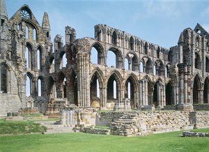 Utsikt over Whitby Abbey, North Yorkshire av Unbekannt Unbekannt