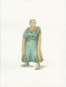 En rekonstruksjonsillustrasjon som viser hertug William av Normandie rundt 1066 av Unbekannter Künstler