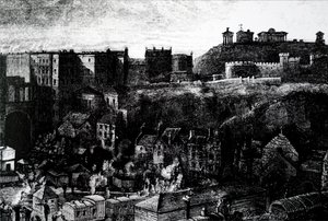 Utsikt over Edinburgh av Unbekannt