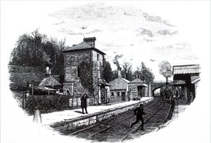 Ein Blick auf den Bahnhof North Staffordshire von Unbekannt