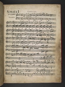 Legg til MS 41631 f.2r Beethovens kopi av hans tre tidlige pianoforte-sonater i Eb, F-moll og D av Unbekannter Künstler