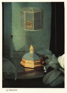 Annonse for Richard Hudnut-parfyme, Parfum Le Debut Vert av Unbekannter Künstler