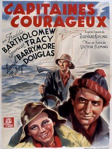 Captains Courageous filmplakat av VictorFleming med Freddie Bartholomew (barn) Spencer Tracy og Lionel Douglas 1937 (etter Rudyard Kipling) av Unbekannt