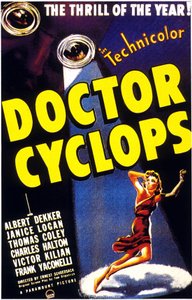 Plakat for filmen Doctor Cyclops, DR. CYCLOPS, av ERNESTSCHOEDSACK, med Albert Dekker 1940 av Unbekannt