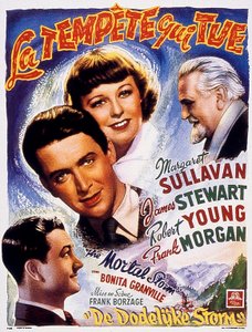 Frank Borzages Killing Tempest-filmplakat med Margaret Sullavan og James stewart 1940 av Unbekannt