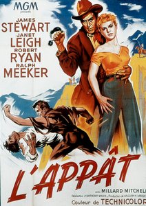 Avfiche av filmen The Naked Spur av AnthonyMann 1953 av Unbekannt